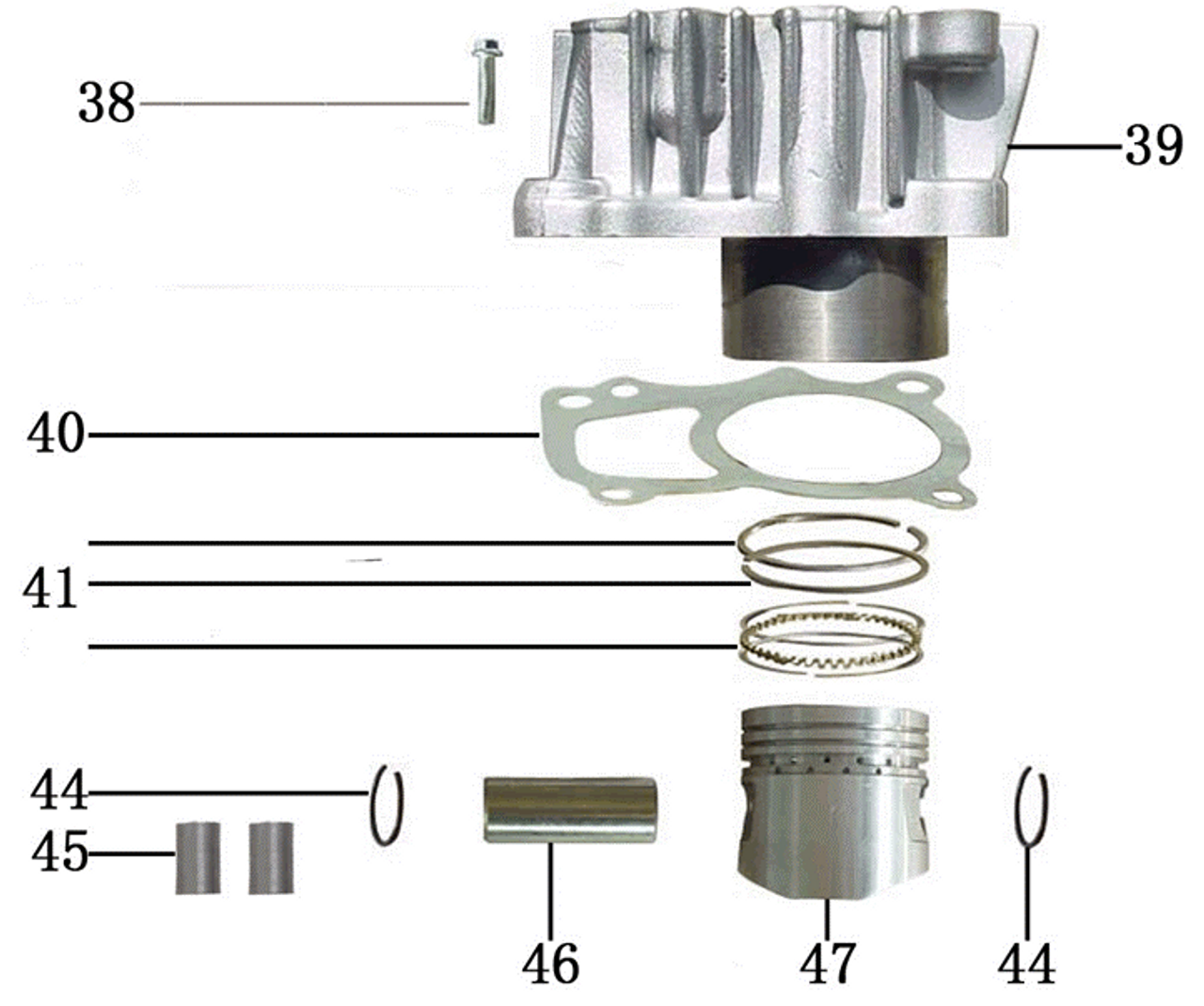 (44) CIRCLIP (YCF50)