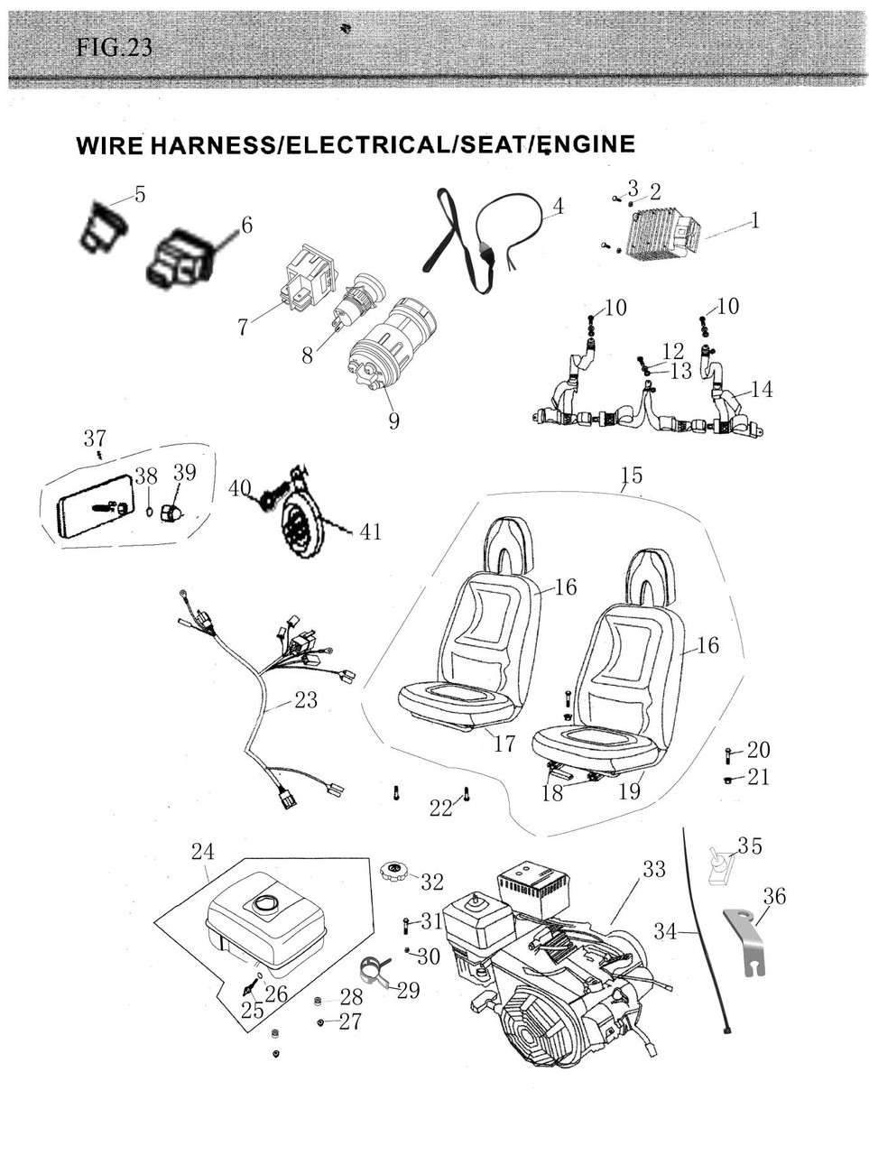 (10/12/13) Trailmaster Seat Belt Bolts and Nuts (3 Pack)