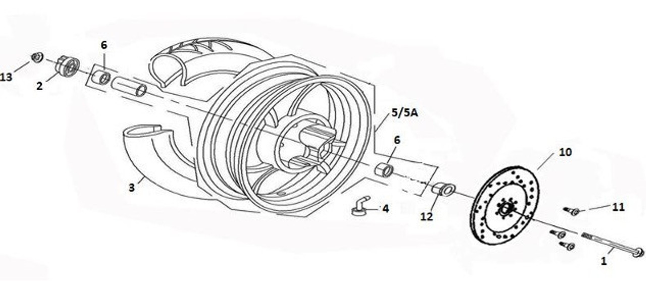 (03) Wolf Rx 50 Kenda Tire (3.50 X 10)