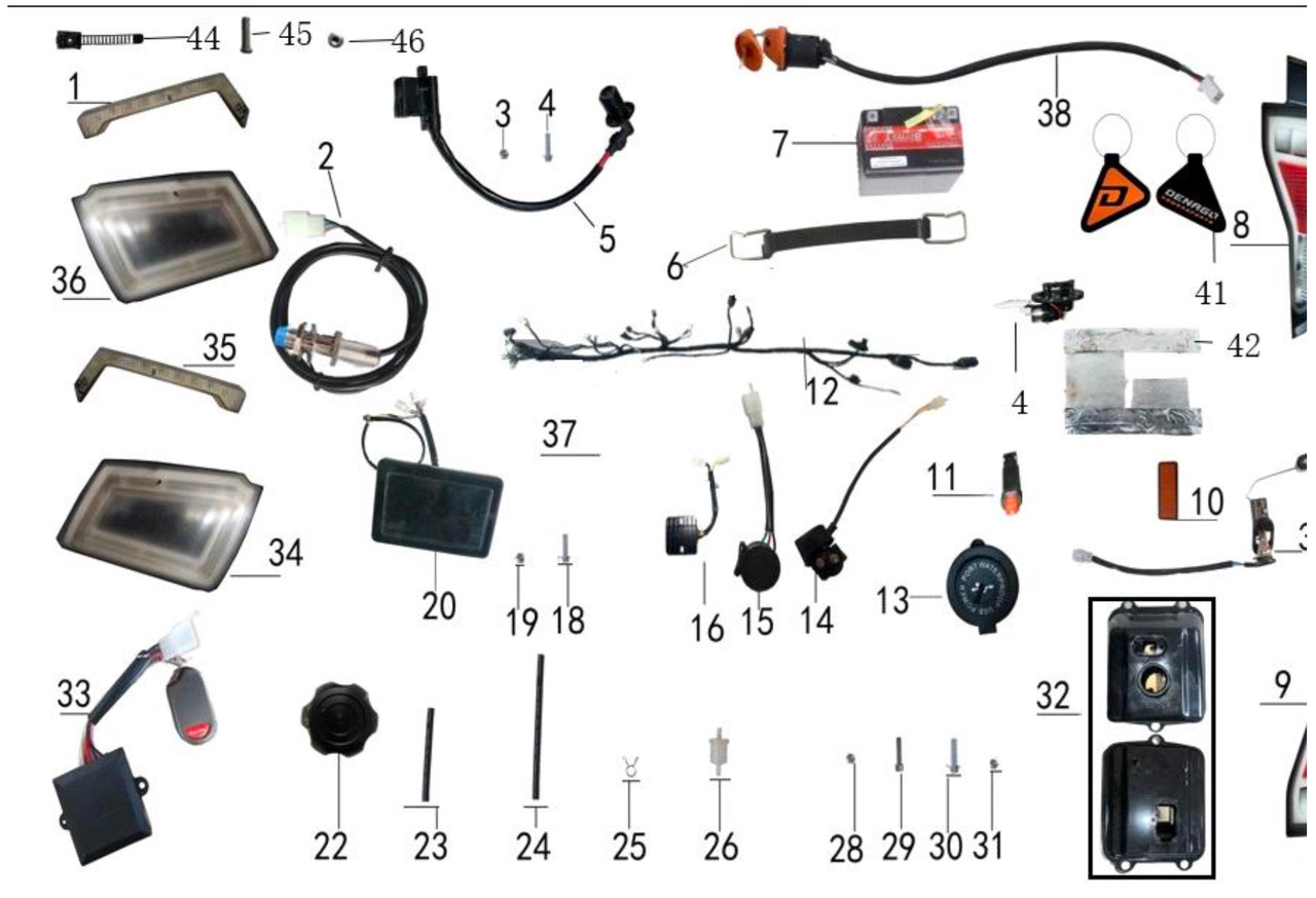 Speed Sensor for Denago Mudhawk 200 FI Speed Sensor for Denago Mudhawk 200 FI
