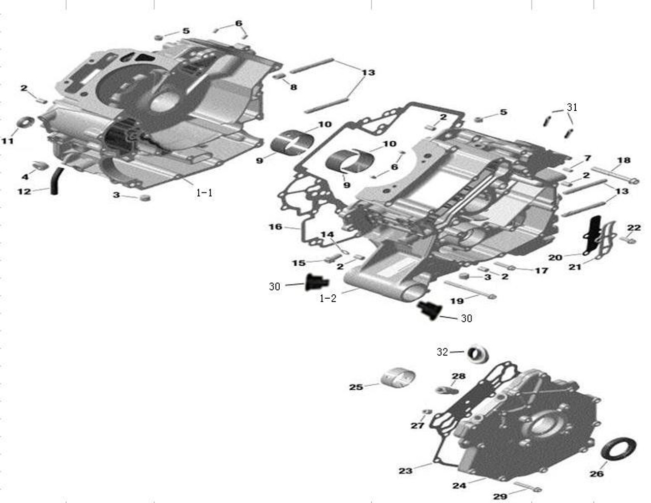 2023 Aodes Desertcross 1000-6 HVAC (Crankcase Components)