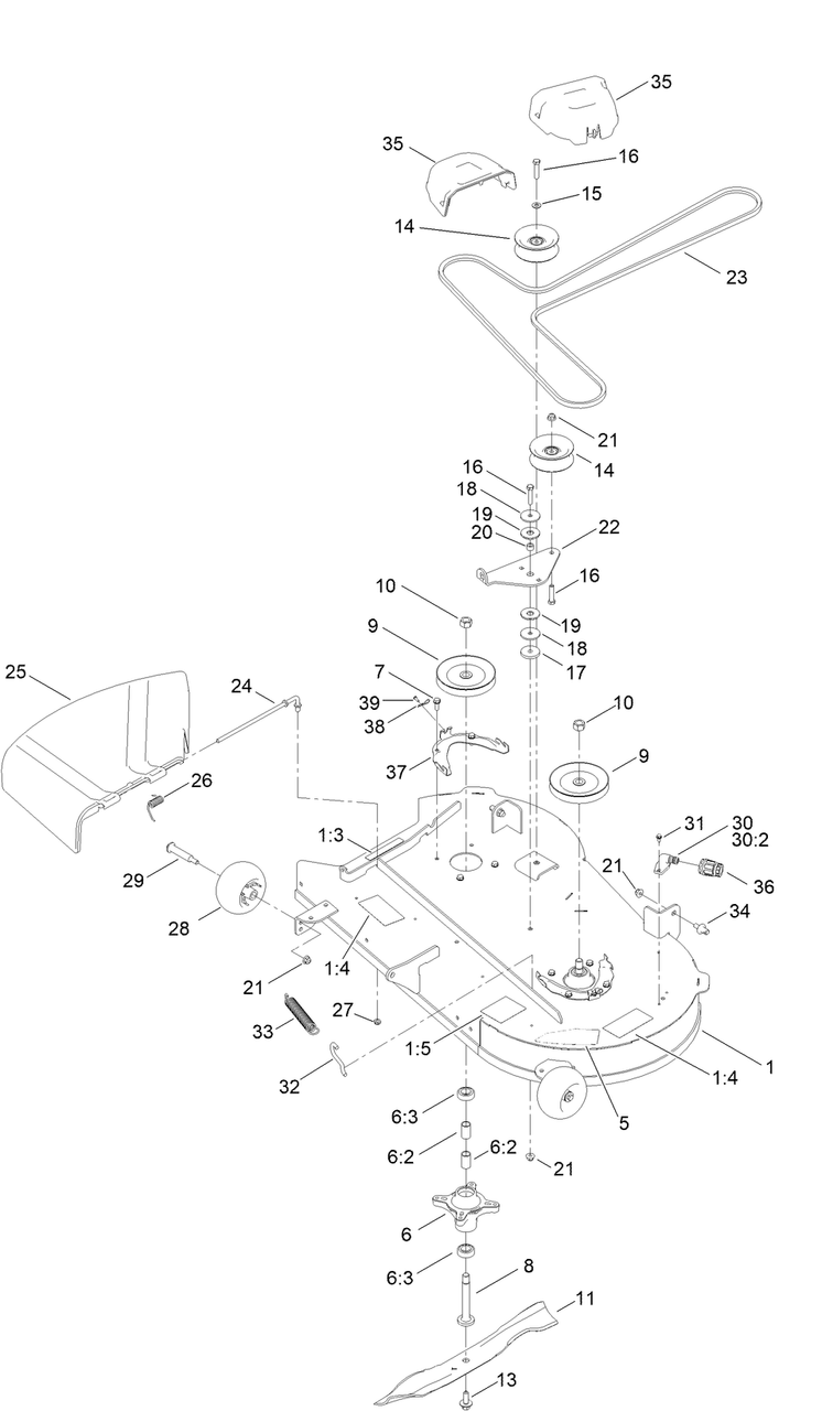 (16) HEX HEAD (HH) SCREW