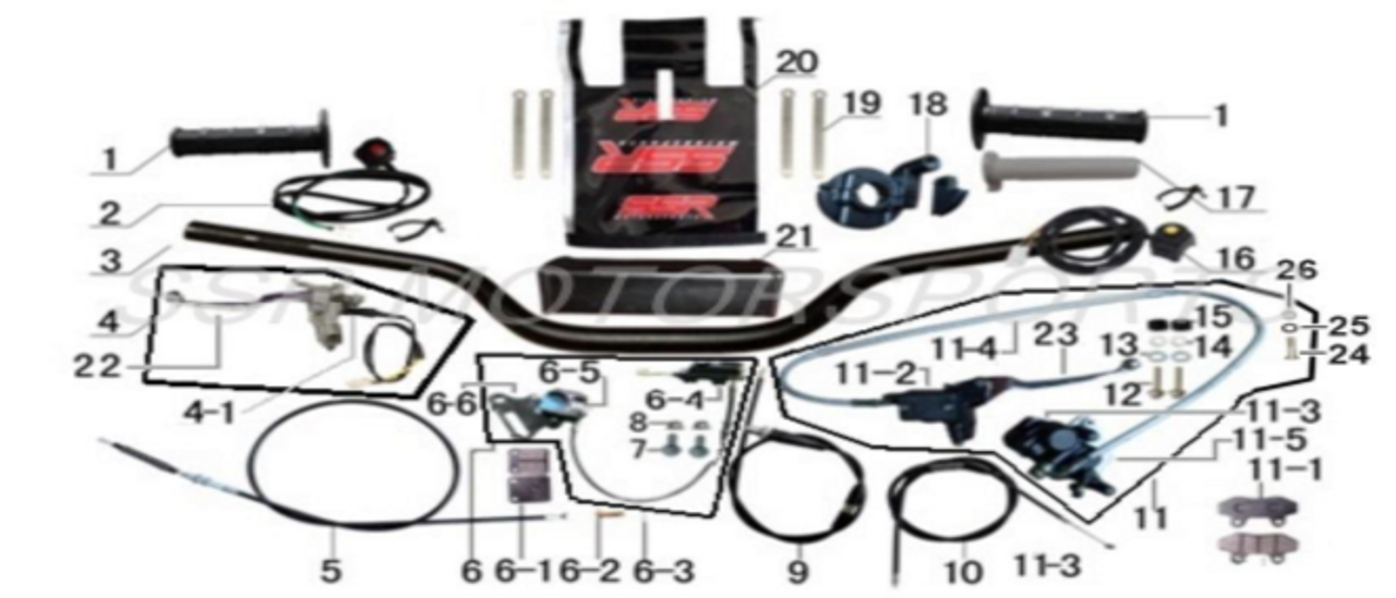 Throttle Cable SSR SR150/SSR SR189