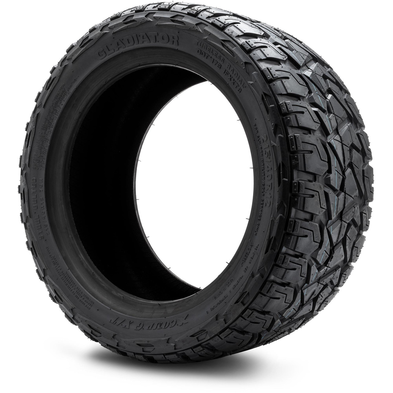 Xcomp Gladiator 215x40-R12 Steel Belt Radial Golf Cart Tire