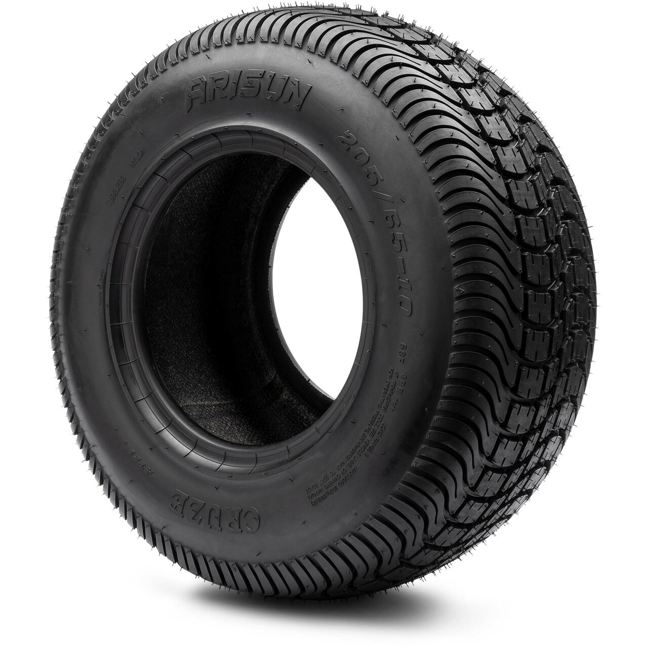 Arisun Cruze Street Golf Cart Tire 205/65-10 DOT (4 Ply)