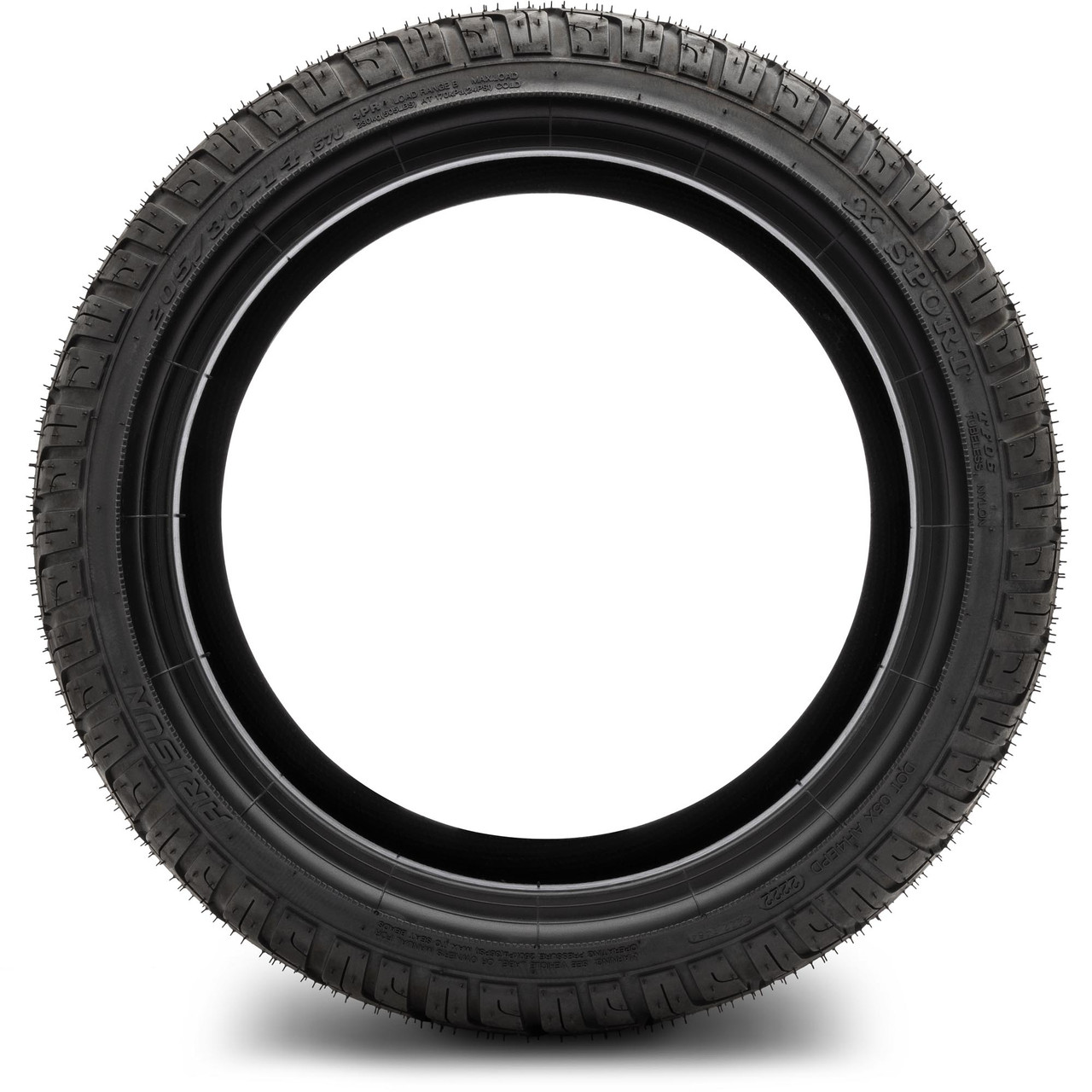 Arisun X-Sport Street Golf Cart Tire 205/30-14 DOT (4 Ply)