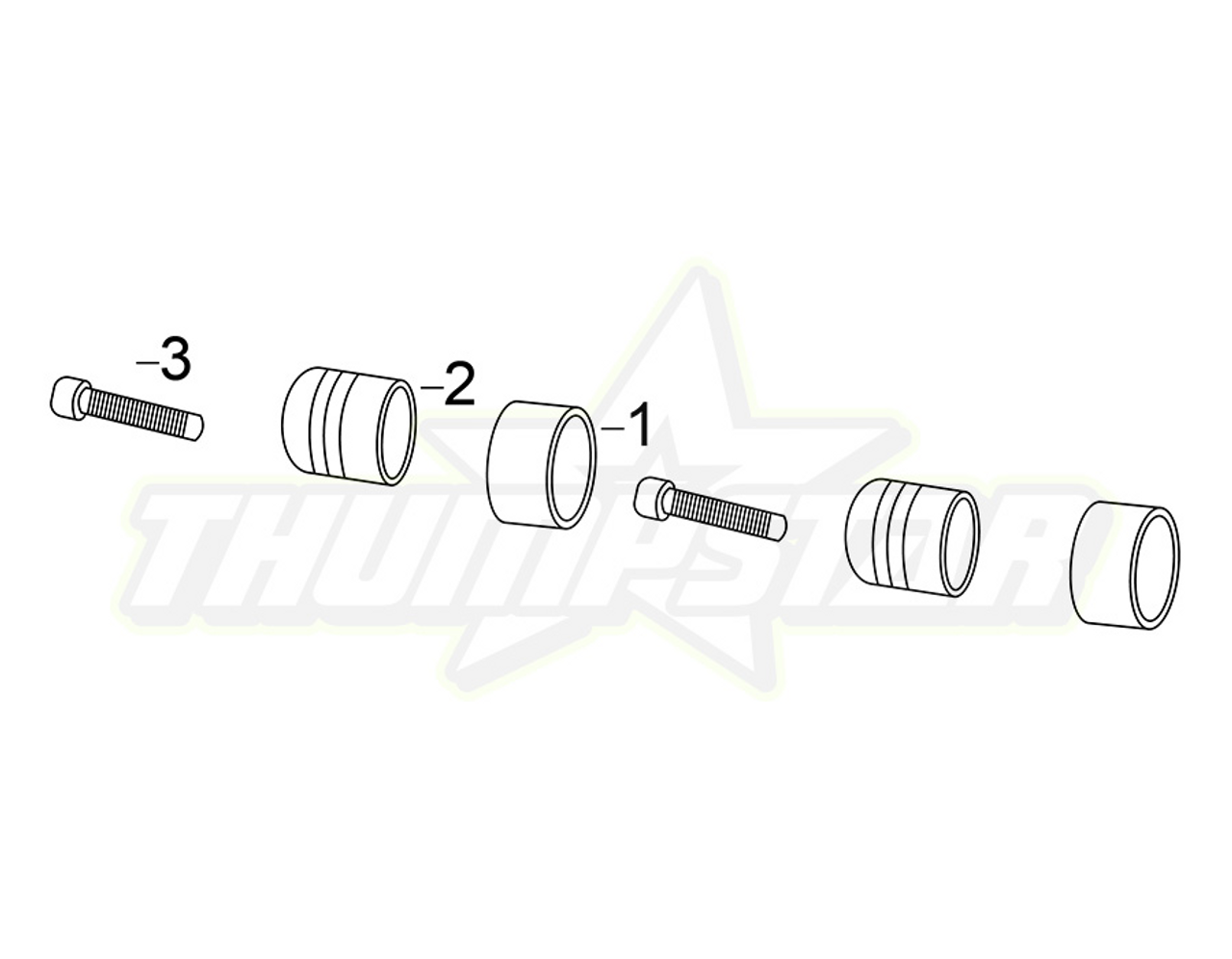 7826 | Rubber Footpegs Assembly- TSE12/16