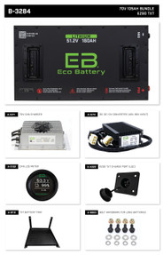 Eco Lithium Battery Complete Bundle for EZGO TXT 70V 105Ah Eco Lithium Battery Complete Bundle for EZGO TXT 70V 105Ah