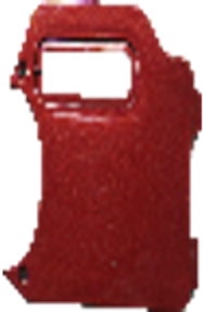 2.03.1344 PLASTIC DECORATIVE COVER FOR B-PILLAR, RIGHT, PPG FLAMENCO RED 2.03.1344 PLASTIC DECORATIVE COVER FOR B-PILLAR, RIGHT, PPG FLAMENCO RED