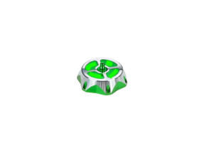 Colored Aluminum CNC Gas Cap (Green) Colored Aluminum CNC Gas Cap (Green)