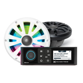 ECOXGEAR MARINE DIN RADIO LED CONTROLLER 2 6.5" SPEAKERS ECOXGEAR MARINE DIN RADIO LED CONTROLLER 2 6.5" SPEAKERS