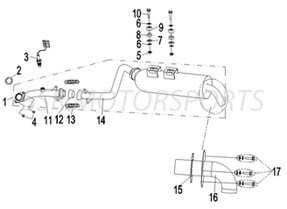 Muffler Assembly (SSR Bison 400) Muffler Assembly (SSR Bison 400)