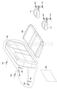 Seat & Backrest Assembly (SSR BISON 400) Seat & Backrest Assembly (SSR BISON 400)