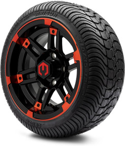 MODZ® Aftershock 12" Golf Cart Wheels and Arisun Cruze (215/35-12) DOT Low Profile Golf Cart Tires Combo - Set of 4 MODZ® Aftershock 12" Golf Cart Wheels and Arisun Cruze (215/35-12) DOT Low Profile Golf Cart Tires Combo - Set of 4