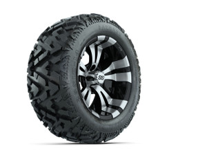 14” GTW Vampire Black and Machined Wheels with 23” Barrage Mud Tires – Set of 4 14” GTW Vampire Black and Machined Wheels with 23” Barrage Mud Tires – Set of 4