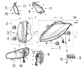 Benelli Zafferano Headlight (Free Shipping) Benelli Zafferano Headlight (Free Shipping)