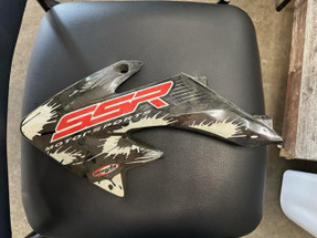 LEFT FUEL TANK SHROUD (BLACK) (17 & OLDER) Fits SSR SR70c, SR70Auto, SR110, SR125 LEFT FUEL TANK SHROUD (BLACK) (17 & OLDER) Fits SSR SR70c, SR70Auto, SR110, SR125