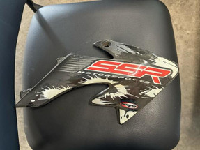 RIGHT  FUEL TANK SHROUD (BLACK) (17 & OLDER) Fits SSR SR70c, SR70Auto, SR110, SR125 RIGHT  FUEL TANK SHROUD (BLACK) (17 & OLDER) Fits SSR SR70c, SR70Auto, SR110, SR125