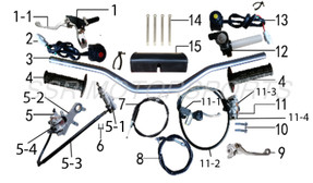 Rear Brake Assembly and Front Brake Lever Package for SSR SR300 (FREE SHIPPING) Rear Brake Assembly and Front Brake Lever Package for SSR SR300 (FREE SHIPPING)