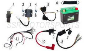 Battery Strap for SSR SR 150, SR189, SR300s Battery Strap for SSR SR 150, SR189, SR300s