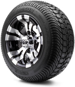 MODZ® Vampire 10" Golf Cart Wheels and Arisun Cruze (205/50-10) DOT Low Profile Golf Cart Tires Combo - Set of 4 MODZ® Vampire 10" Golf Cart Wheels and Arisun Cruze (205/50-10) DOT Low Profile Golf Cart Tires Combo - Set of 4