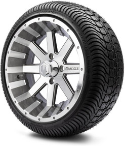 MODZ® Assault 14" Golf Cart Wheels and Arisun Cruze (205/30-14) Low Profile DOT Golf Cart Tires Combo - Set of 4 MODZ® Assault 14" Golf Cart Wheels and Arisun Cruze (205/30-14) Low Profile DOT Golf Cart Tires Combo - Set of 4