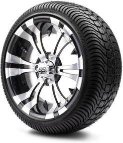 MODZ® Vampire Machined Black 14" Golf Cart Wheels and Arisun Cruze (205/30-14) Low Profile DOT Golf Cart Tires Combo - Set of 4 MODZ® Vampire Machined Black 14" Golf Cart Wheels and Arisun Cruze (205/30-14) Low Profile DOT Golf Cart Tires Combo - Set of 4