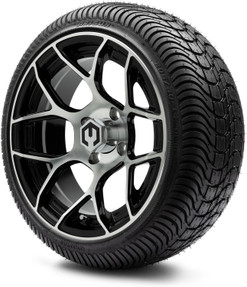 MODZ® Renegade Machined Black 14" Golf Cart Wheels and Arisun Cruze (205/30-14) Low Profile DOT Golf Cart Tires Combo - Set of 4 MODZ® Renegade Machined Black 14" Golf Cart Wheels and Arisun Cruze (205/30-14) Low Profile DOT Golf Cart Tires Combo - Set of 4