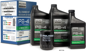 Polaris PS4 Oil Change Kit for Specific RANGER, GENERAL, RZR, ACE 900 XC Models With 4 Stroke Engine, Includes 2.5 Quarts PS-4 5W-50 Full Synthetic Oil, 1 Oil Filter, 1 Washer, UTV SxS ATV - 2879323 Polaris PS4 Oil Change Kit for Specific RANGER, GENERAL, RZR, ACE 900 XC Models With 4 Stroke Engine, Includes 2.5 Quarts PS-4 5W-50 Full Synthetic Oil, 1 Oil Filter, 1 Washer, UTV SxS ATV - 2879323