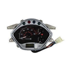 The image showcases the Speedometer Assembly for Lucky 50, a premium replacement part designed to provide accurate speed readings and enhance the functionality of your scooter. The speedometer features a clear and easy-to-read display, ensuring precise speed measurements. Its durable construction ensures long-lasting performance, while the easy installation process makes it a convenient upgrade or replacement option. Perfect for maintaining the performance and safety of your Lucky 50 scooter. The image showcases the Speedometer Assembly for Lucky 50, a premium replacement part designed to provide accurate speed readings and enhance the functionality of your scooter. The speedometer features a clear and easy-to-read display, ensuring precise speed measurements. Its durable construction ensures long-lasting performance, while the easy installation process makes it a convenient upgrade or replacement option. Perfect for maintaining the performance and safety of your Lucky 50 scooter.