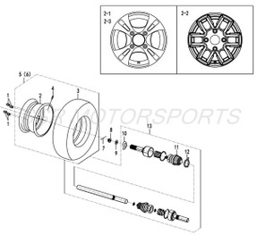 FRONT RIGHT WHEEL ASSY ALUMINIUM SSR BISON 400U FRONT RIGHT WHEEL ASSY ALUMINIUM SSR BISON 400U