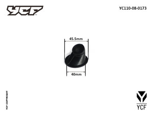 (23) Ycf Pilot F150 RUBBER LINK BETWEEN AIR BOX AND CARB FOR AIR BOX 40mm