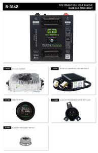Eco Lithium Battery Complete Bundle for Club Car Precedent (09+)/Onward/Tempo 51V 105Ah - Thru Hole Eco Lithium Battery Complete Bundle for Club Car Precedent (09+)/Onward/Tempo 51V 105Ah - Thru Hole