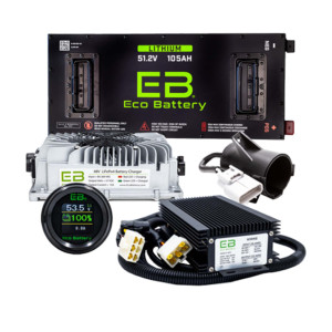 Eco Lithium Battery Complete Bundle for Vivid V 51V 105Ah - Skinny Eco Lithium Battery Complete Bundle for Vivid V 51V 105Ah - Skinny