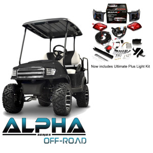 Club Car Precedent/Onward/Tempo ALPHA Off-Road Body Kit in Black with Ultimate Plus Light Kit Club Car Precedent/Onward/Tempo ALPHA Off-Road Body Kit in Black with Ultimate Plus Light Kit
