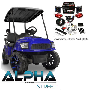 Club Car Precedent/Onward/Tempo ALPHA Street Body Kit in Blue with Ultimate Plus Light Kit Club Car Precedent/Onward/Tempo ALPHA Street Body Kit in Blue with Ultimate Plus Light Kit
