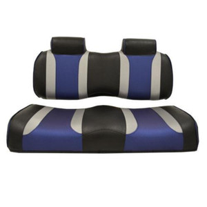 MadJax® Tsunami Black–Liquid Silver w/ Freestyle Wave Club Car Precedent Front Seat Cushions (Years 2004-2011) MadJax® Tsunami Black–Liquid Silver w/ Freestyle Wave Club Car Precedent Front Seat Cushions (Years 2004-2011)