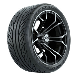 Set of (4) 14 in GTW Spyder Wheels with 205/40-14 Fusion GTR Steel Belted Tires
Item # A19-250 Set of (4) 14 in GTW Spyder Wheels with 205/40-14 Fusion GTR Steel Belted Tires
Item # A19-250