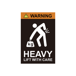 2.07.0569 “HEAVY” Warning Decal