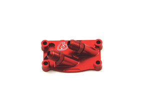 TB Oil Cooler Plate, Red – Honda Style V2 Head TB Oil Cooler Plate, Red – Honda Style V2 Head