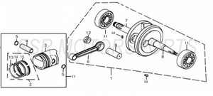 PISTON RING SET SR125 PISTON RING SET SR125