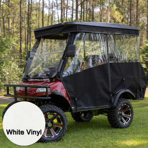 RedDot AllGuard Black Track Style Enclosure for Evolution Forester 4 Plus & Classic 4 Passenger (White Vinyl) RedDot AllGuard Black Track Style Enclosure for Evolution Forester 4 Plus & Classic 4 Passenger (White Vinyl)