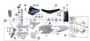 SSR SR150 Complete Plastic Kit (White) (2016-2019) SSR SR150 Complete Plastic Kit (White) (2016-2019)