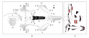 Complete Plastic Kit (White) SSR SR189 2020 & Newer, XD250 Complete Plastic Kit (White) SSR SR189 2020 & Newer, XD250