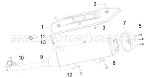 Benelli Zafferano MUFFLER WITH CATALYZER (Free Shipping) Benelli Zafferano MUFFLER WITH CATALYZER (Free Shipping)