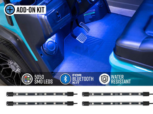 4pc Interior Add-On Lighting Kit for Bluetooth Million Color Expandable LED Golf Cart Kits 4pc Interior Add-On Lighting Kit for Bluetooth Million Color Expandable LED Golf Cart Kits