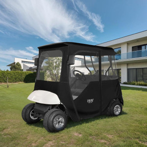 Golf Cart Enclosure with 2 Door Zippers for EZGO TXT/RXV 600D Rain Cover Golf Cart Enclosure with 2 Door Zippers for EZGO TXT/RXV 600D Rain Cover
