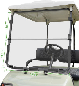 Golf Cart Folding Windshield for 2003-2006 Yamaha G22 - 10L0L Golf Cart Folding Windshield for 2003-2006 Yamaha G22 - 10L0L