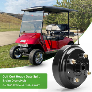 Golf Cart Heavy Duty Split Brake Drum & Rear Wheel hub Assembly for EZGO TXT Golf Cart Heavy Duty Split Brake Drum & Rear Wheel hub Assembly for EZGO TXT