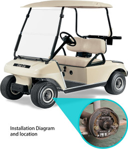 Golf Cart Rear Brake Assembly for Club Car DS & Precedent, EZGO, Yamaha Golf Cart Rear Brake Assembly for Club Car DS & Precedent, EZGO, Yamaha